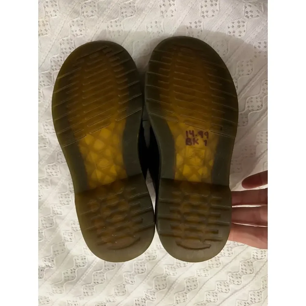 Dr Martens 8065 Mary Jane Double Buckle Black Shoes Youth Kids US 1 UK 13